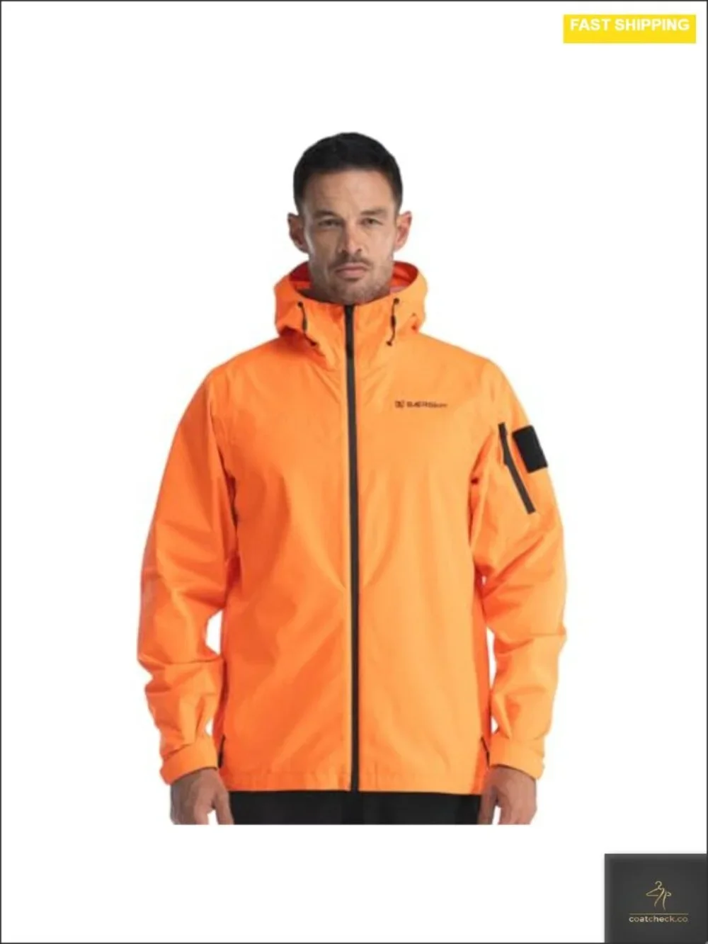 Waterproof Ripstop Rain Jacket with Fleece Lining, Packable